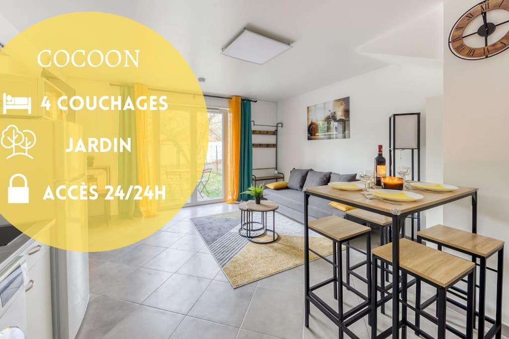 Cocoon - Jardin - Boite A Cle - Wi-Fi Apartment Baulne Bagian luar foto